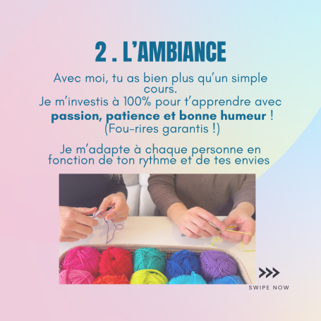 Le crochet c'est bon pour le moral