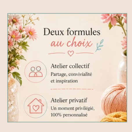 Atelier crochet collectif ou privé Toulon