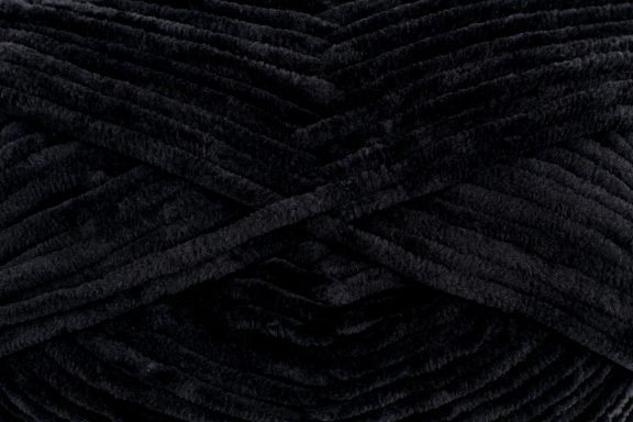 Fil chenille Funny uni de la marque Gründl couleur Noir