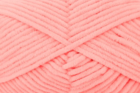 Fil chenille Funny uni de la marque Gründl couleur abricot